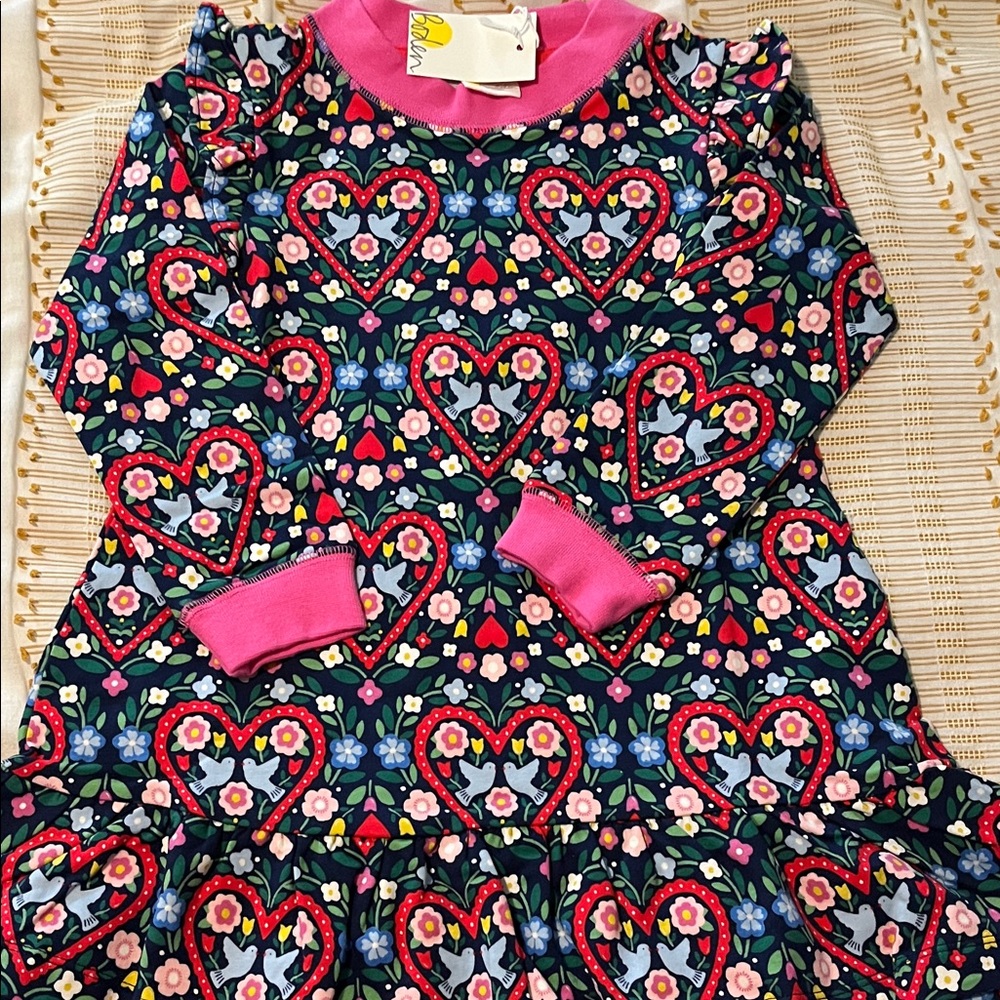 Mini Boden Heart Dress NWT